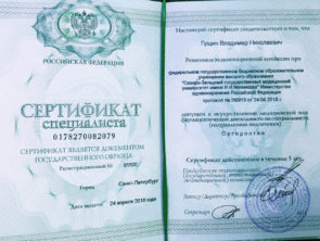 Сертификат Гущин
